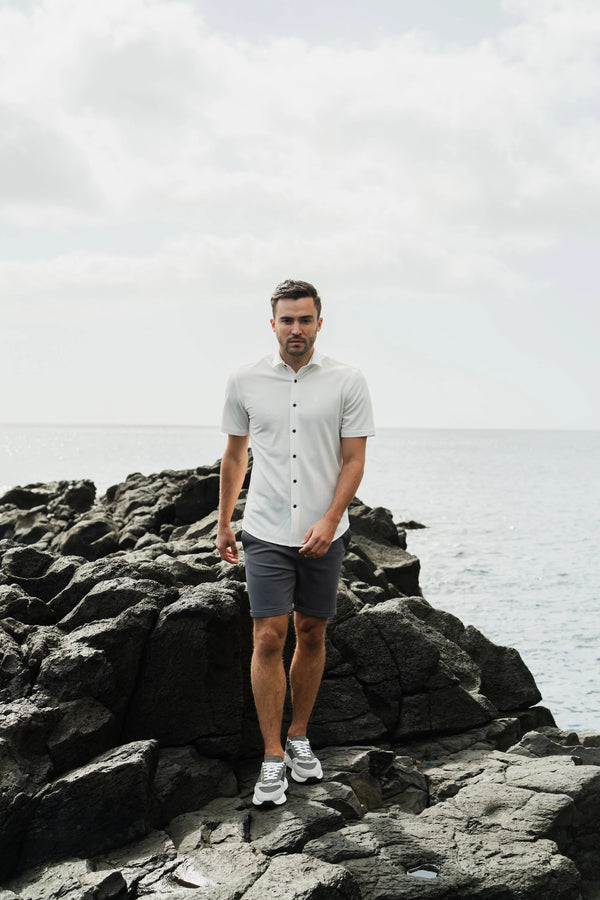 Elite Jacquard Shirt White