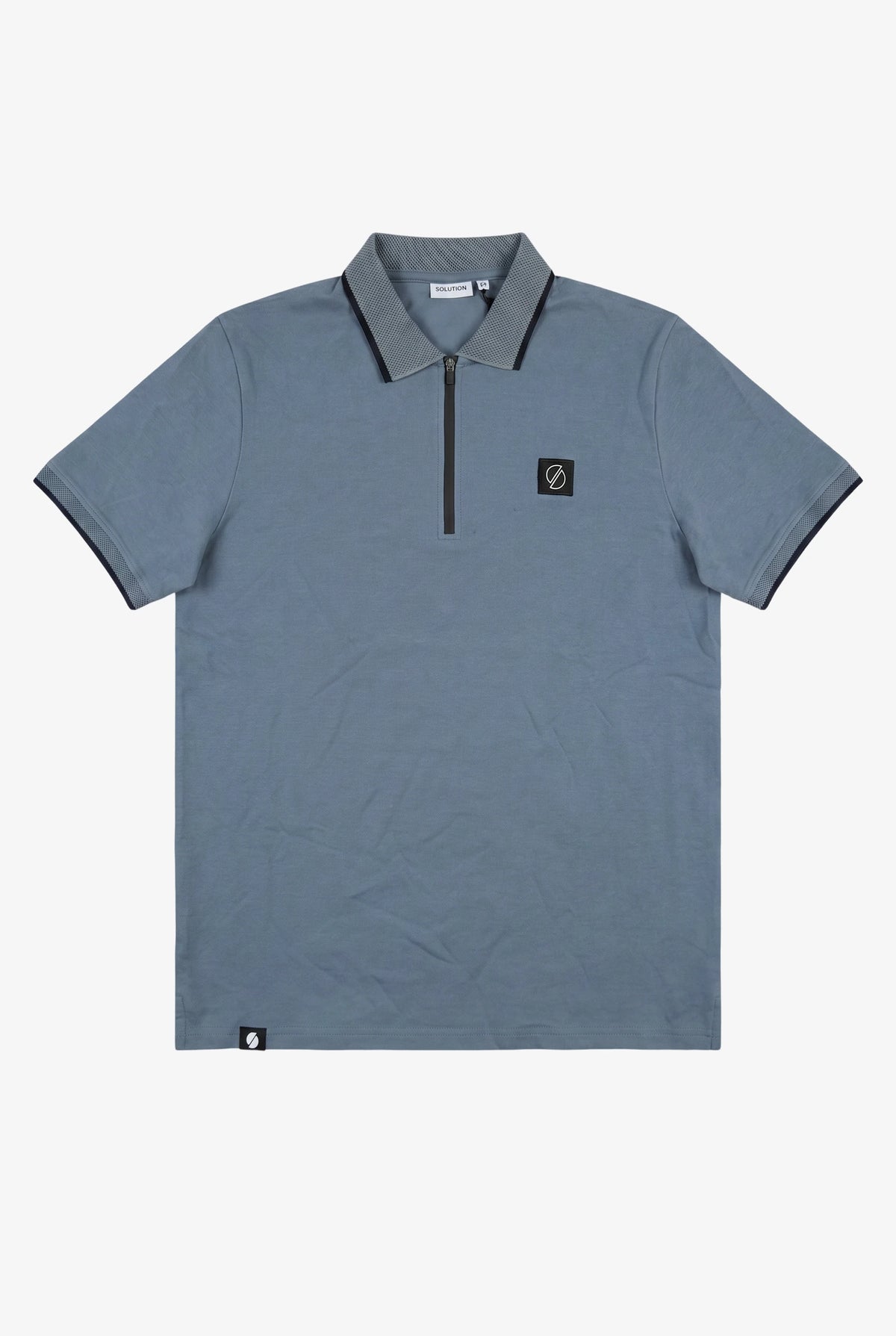 Ridge Zipper Polo Raf Blue