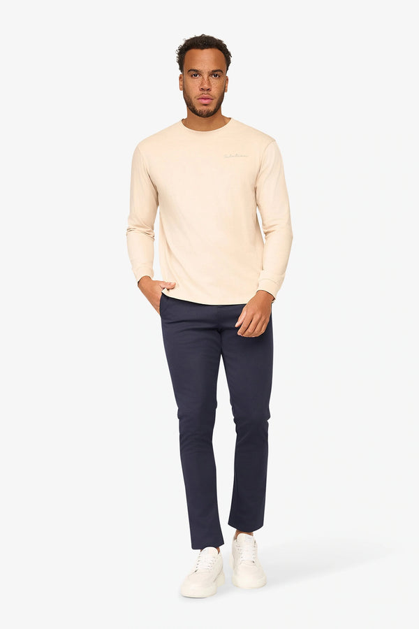 Essential Longsleeve T-Shirt Beige