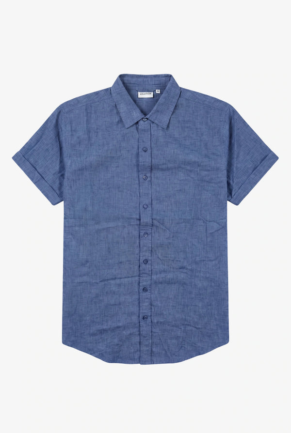 Aura Linnen Shirt Navy
