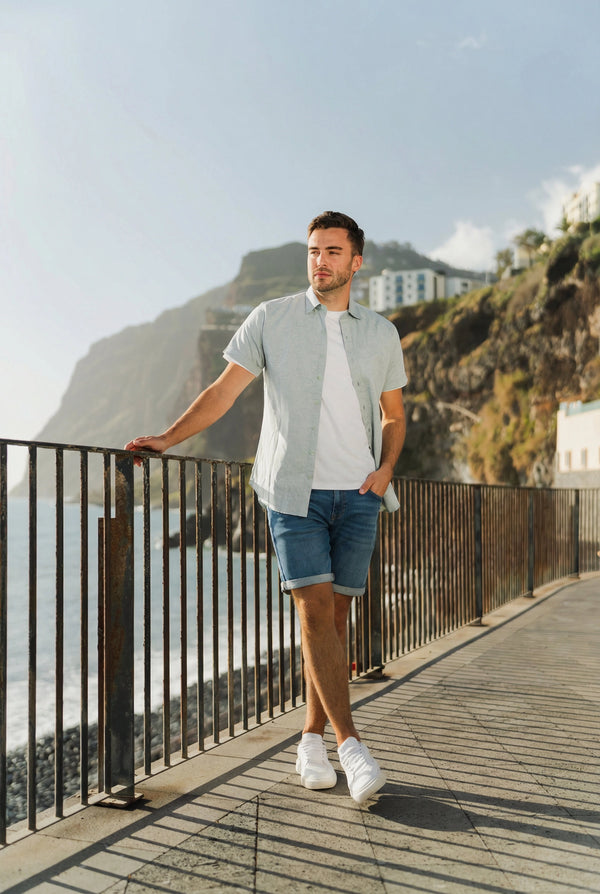 Aura Linnen Shirt Green