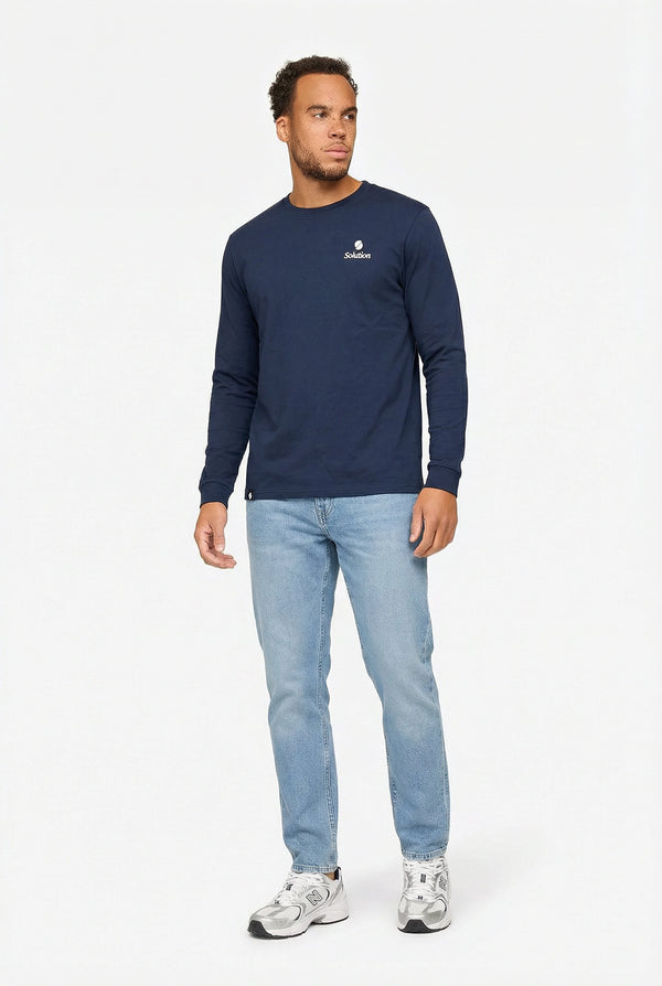 Creative Longsleeve T-Shirt Navy