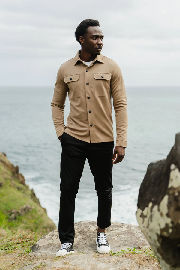 Aspect Overshirt Taupe