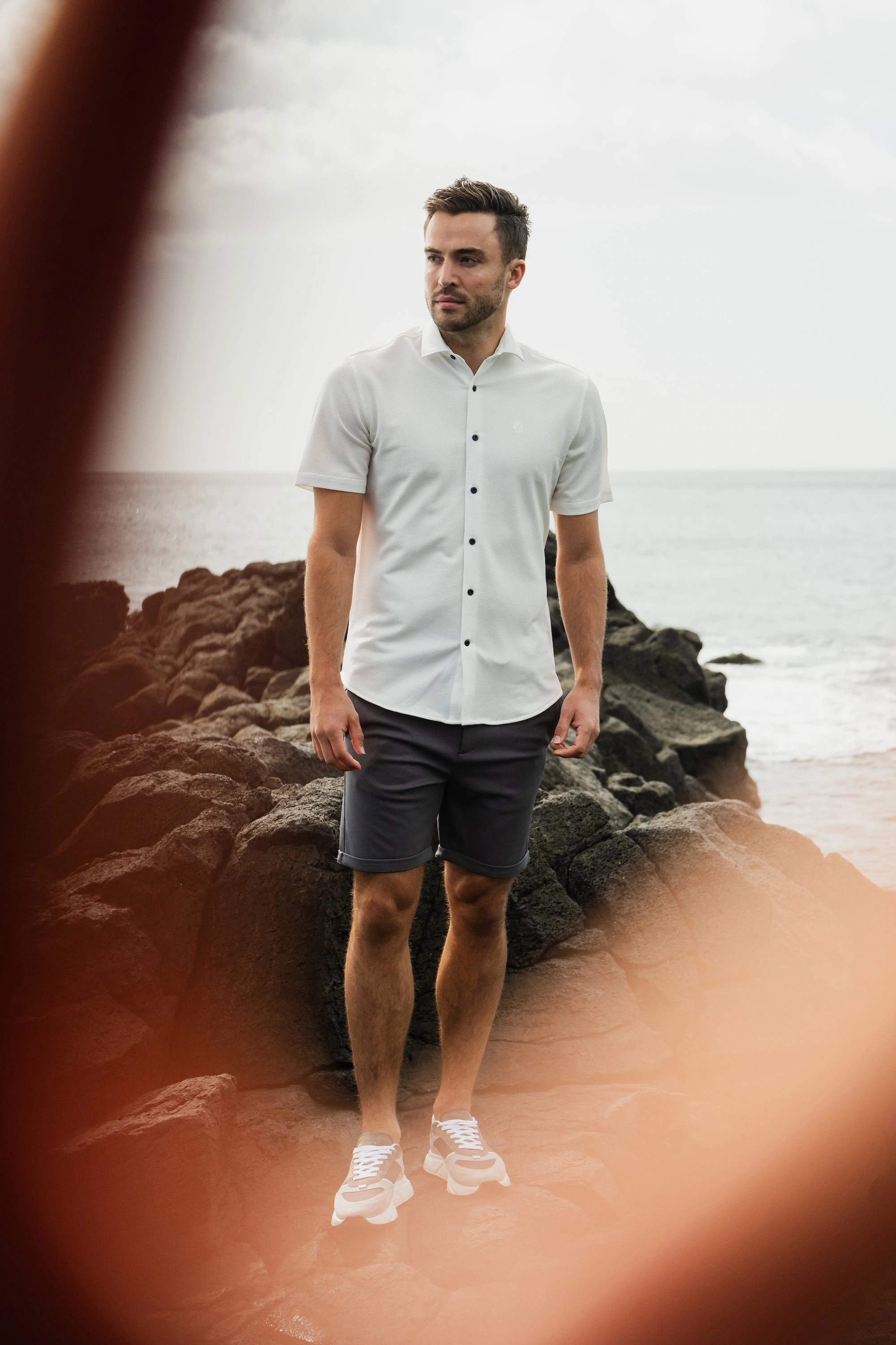 Elite Jacquard Shirt White