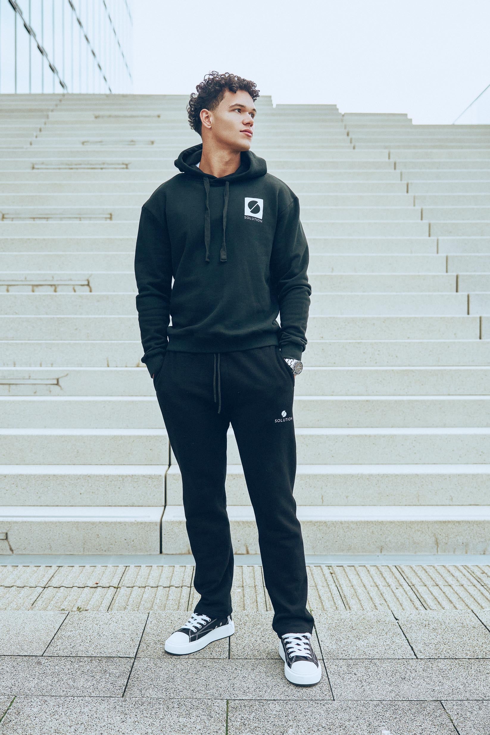 Logo-Sweatpants Schwarz