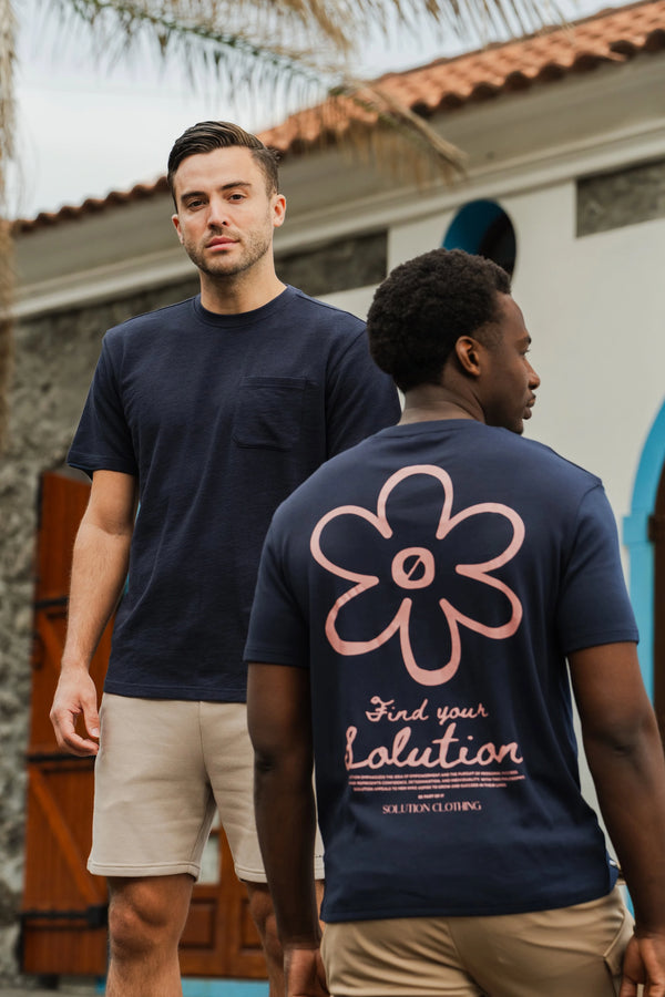 Strata Pocket T-Shirt Navy