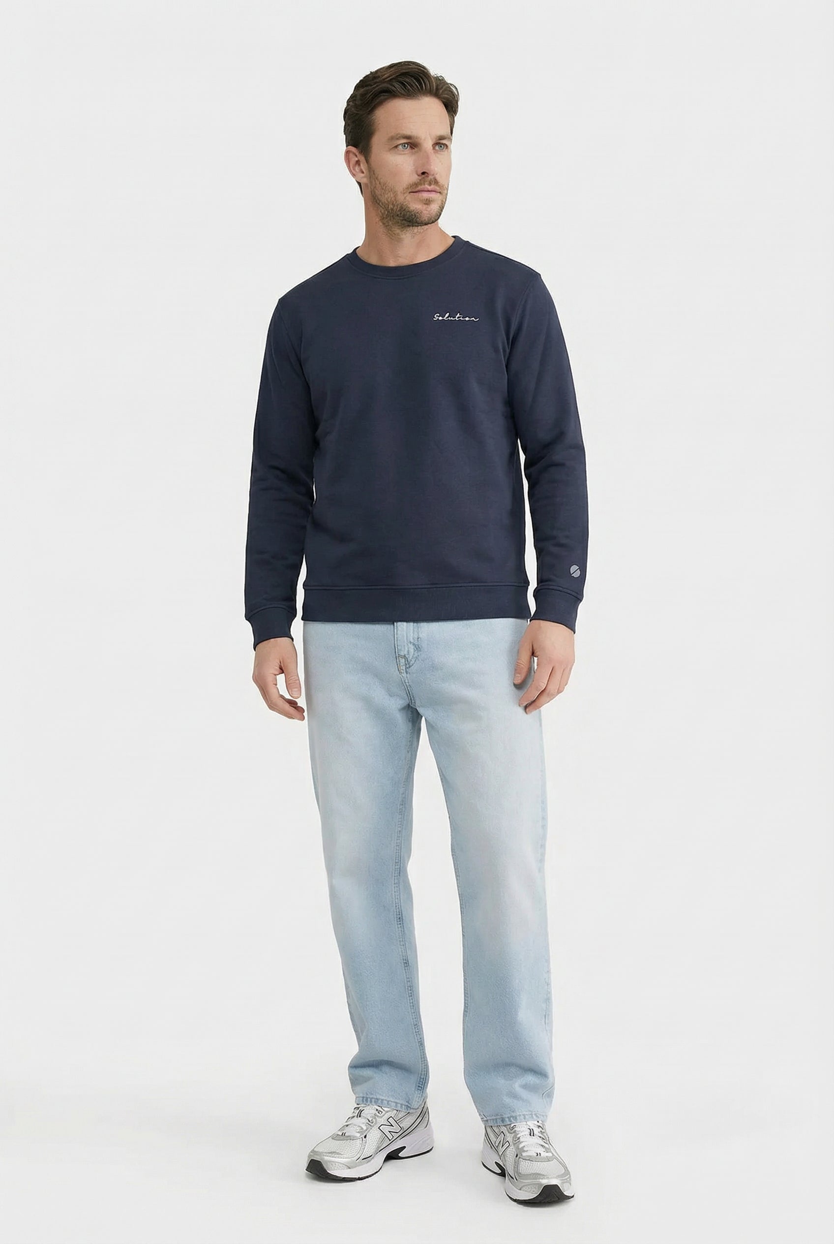 Essential Crewneck Sweater Navy