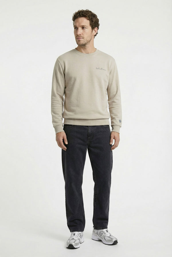 Essential Crewneck Sweater Beige