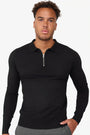 Nathan Zipper Longsleeve Polo Agave