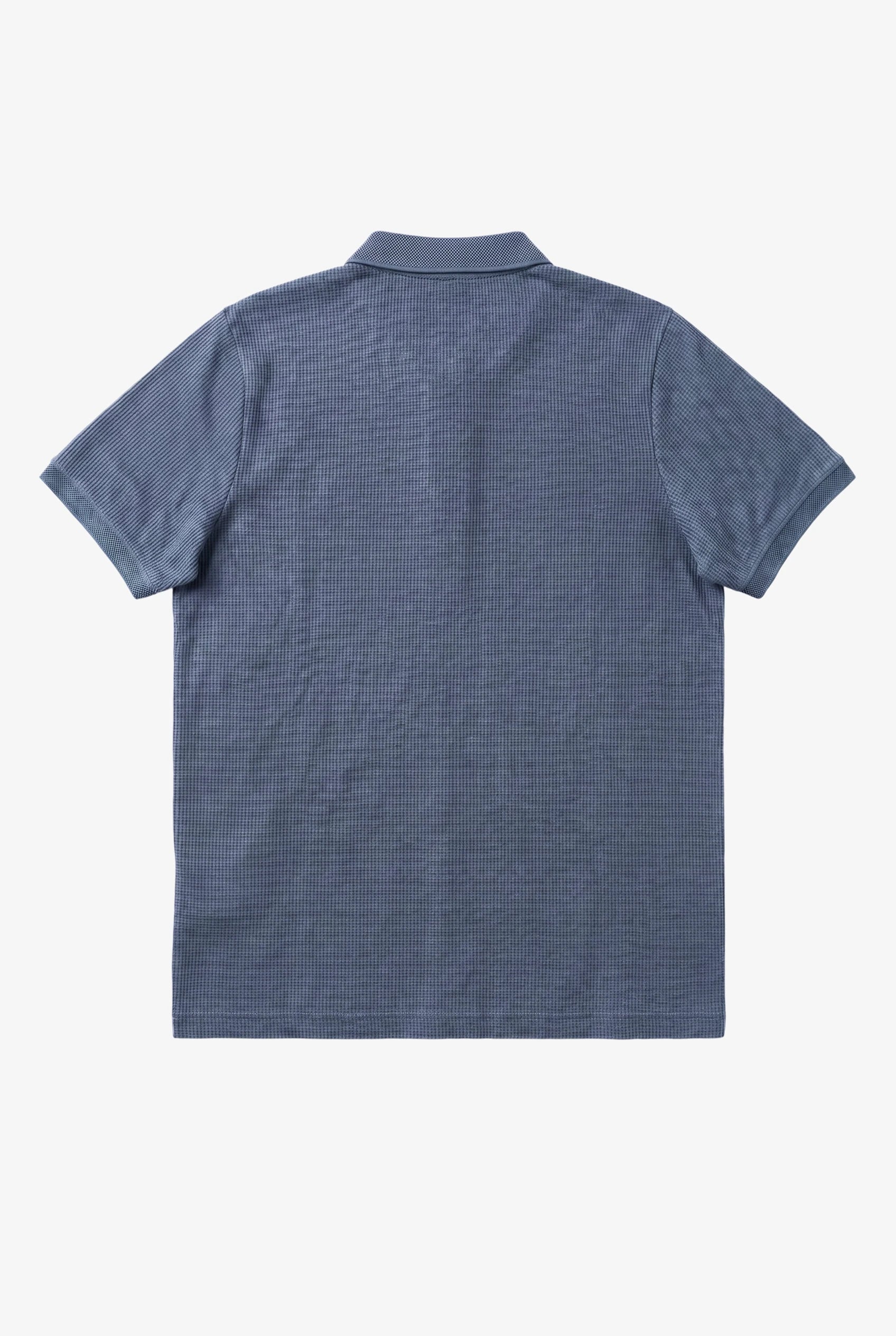 Helix Waffle Polo Blue