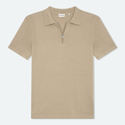 Polo Zipper Taupe