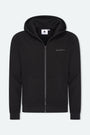 Essential Zipper Hoodie Black