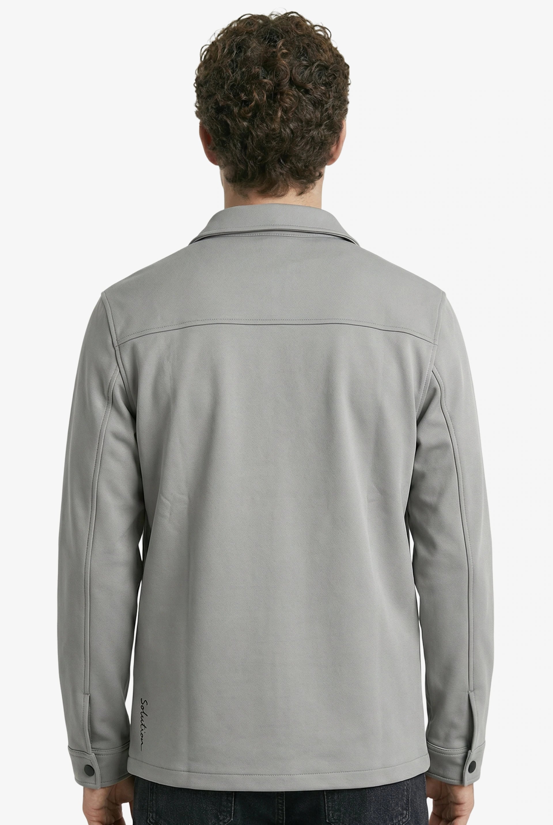 Shift Zipper Overshirt Grey