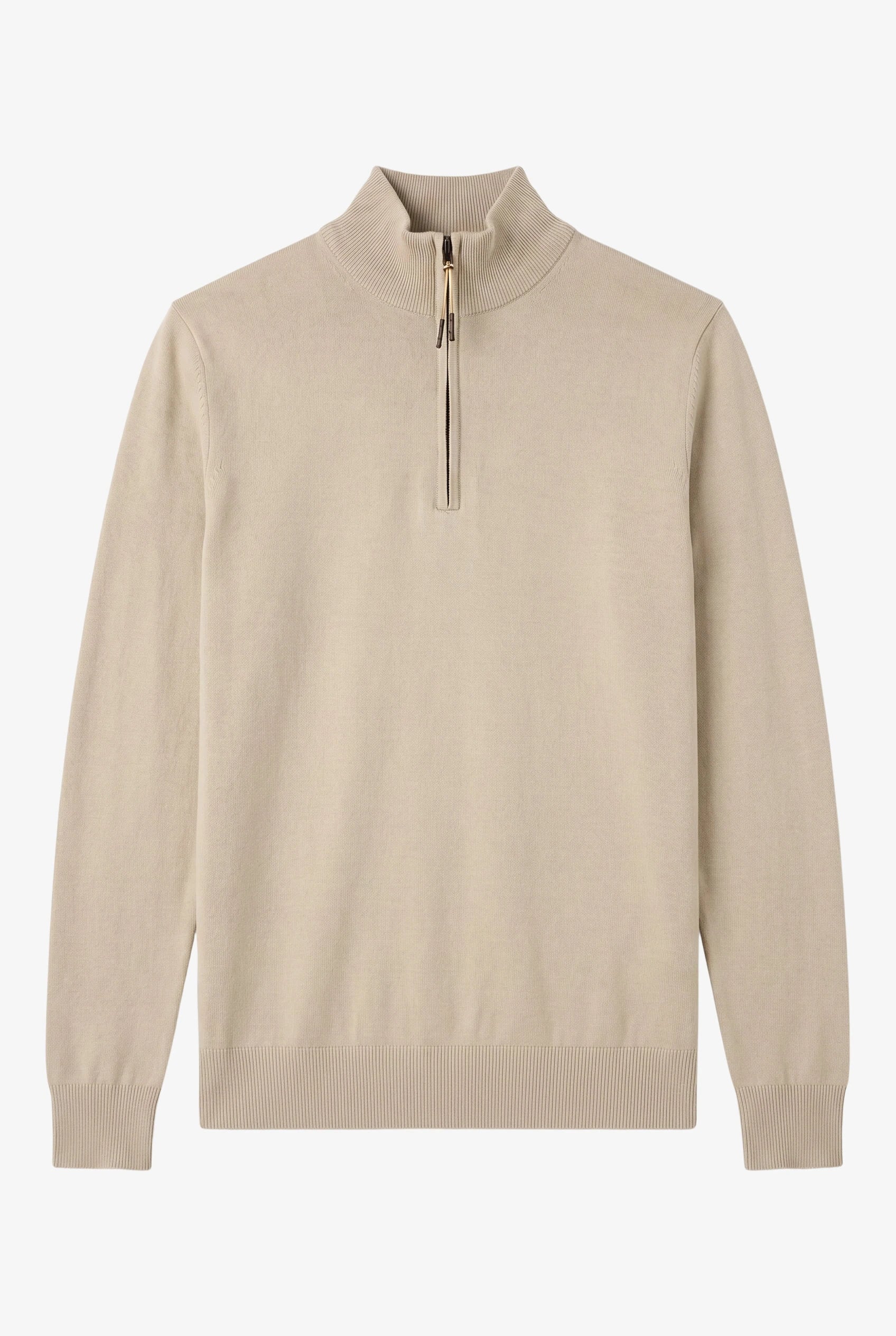 Zipper pullover Simon Beige