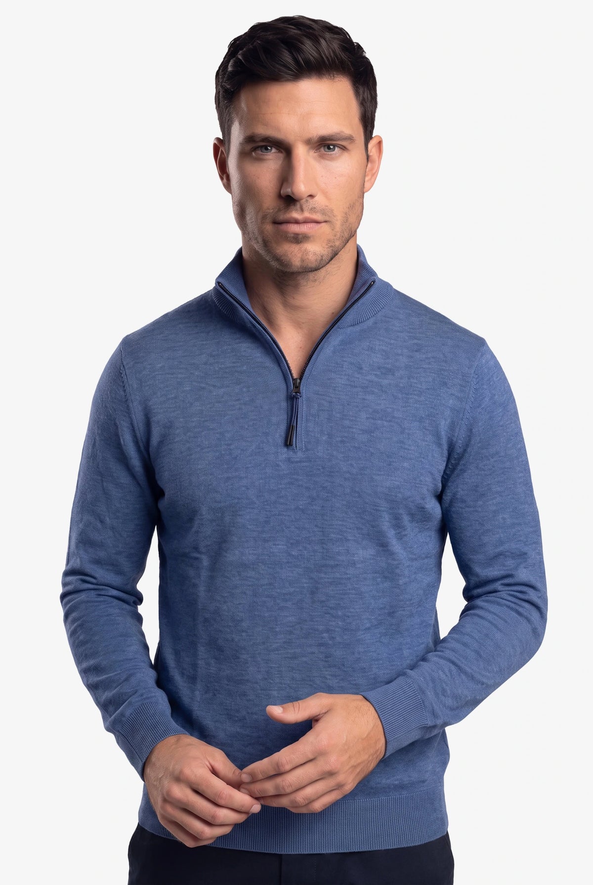 Zipper pullover Simon Dark Navy