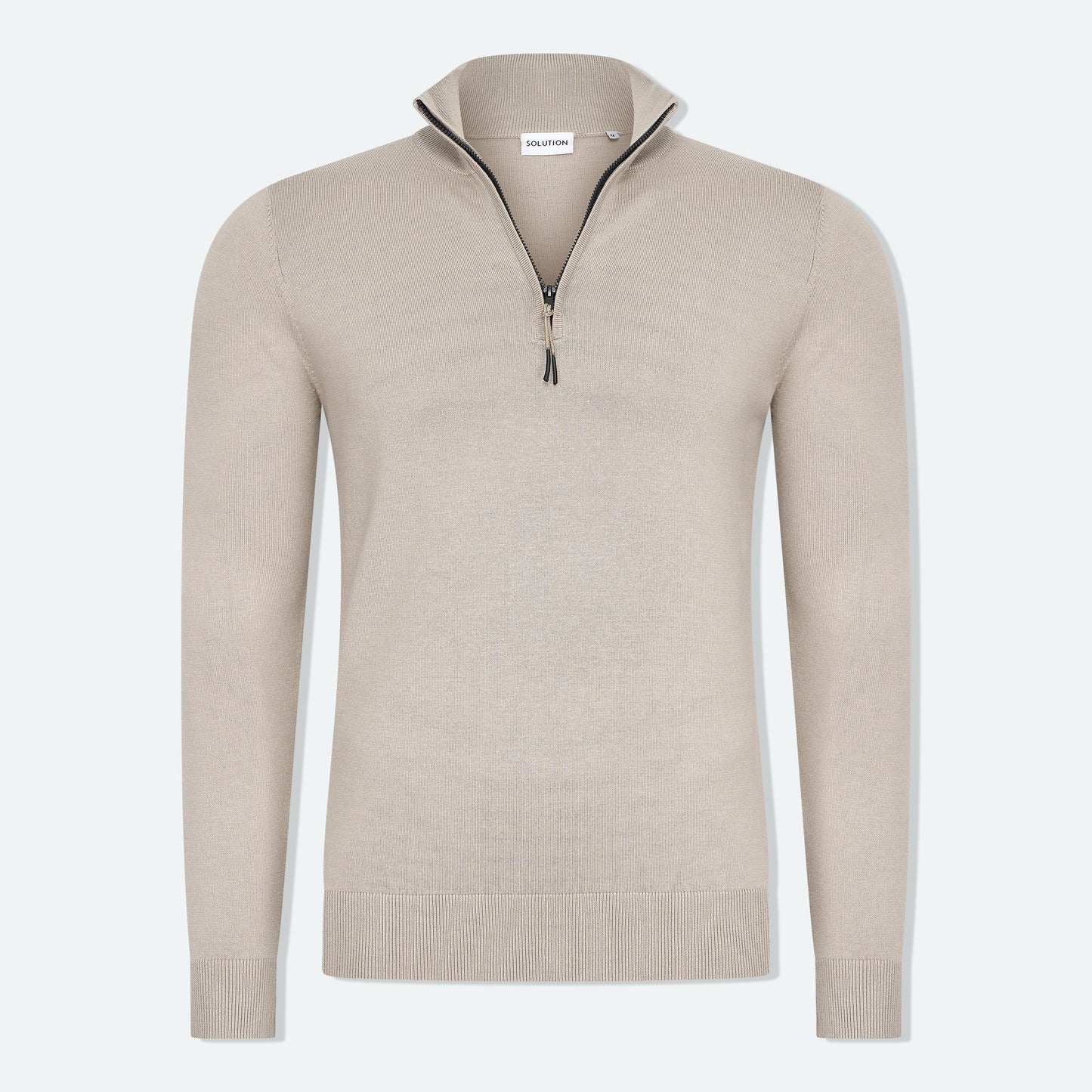 Zipper pullover Simon Beige