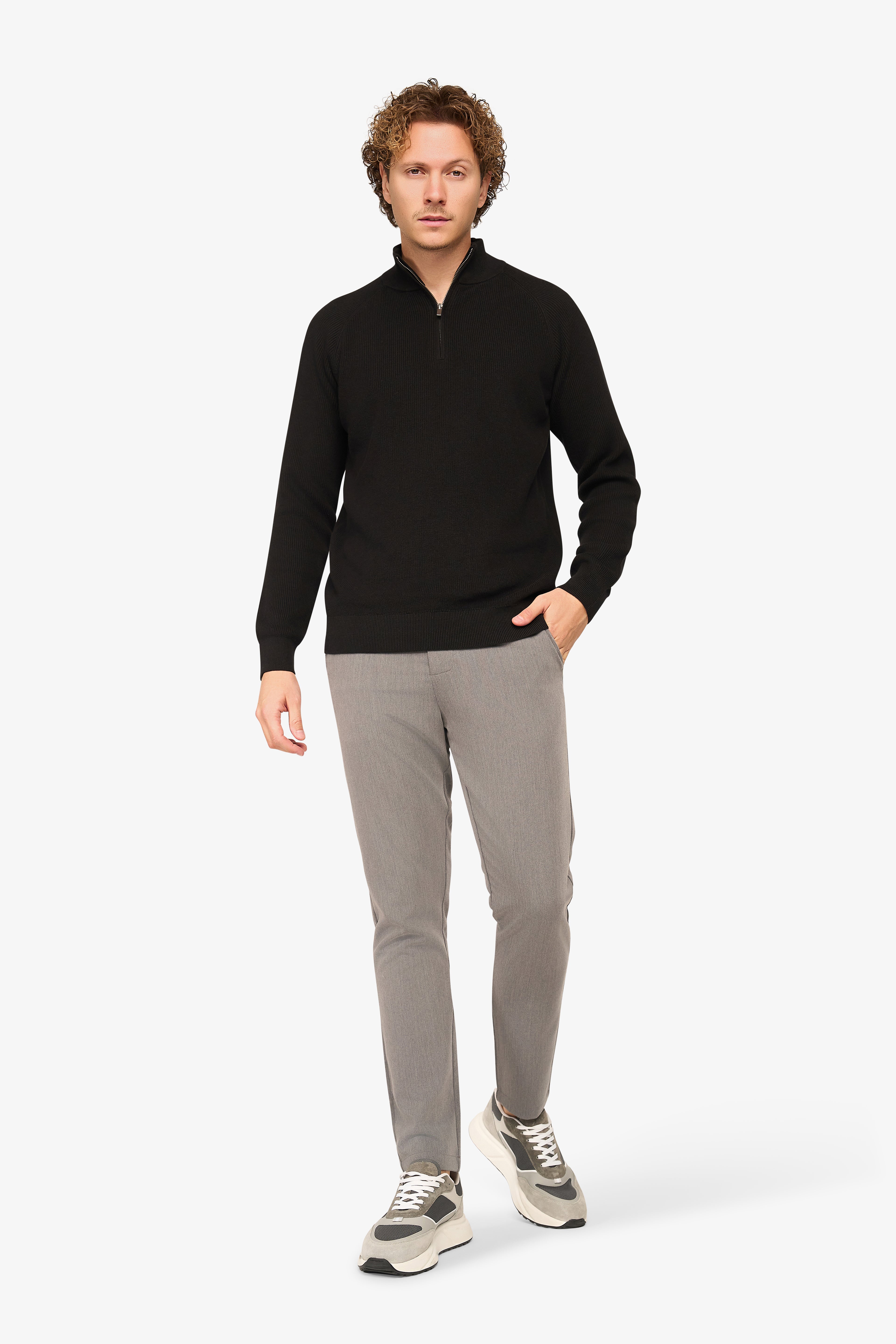 Vantage Zipper Pullover Black