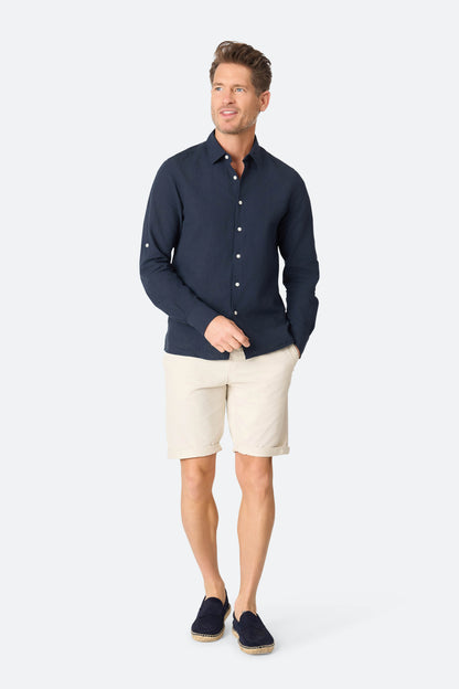 Linnen shirt Lean Navy