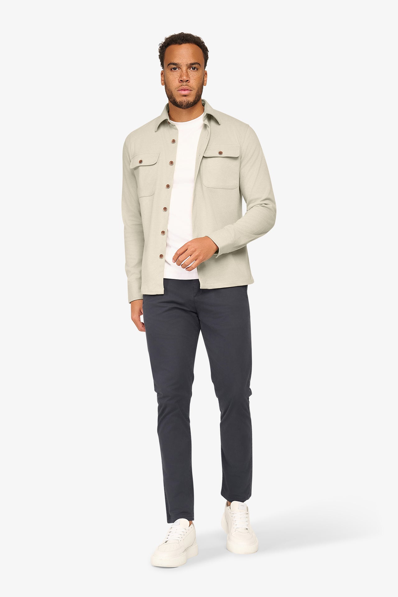 Twist Overshirt Light Beige