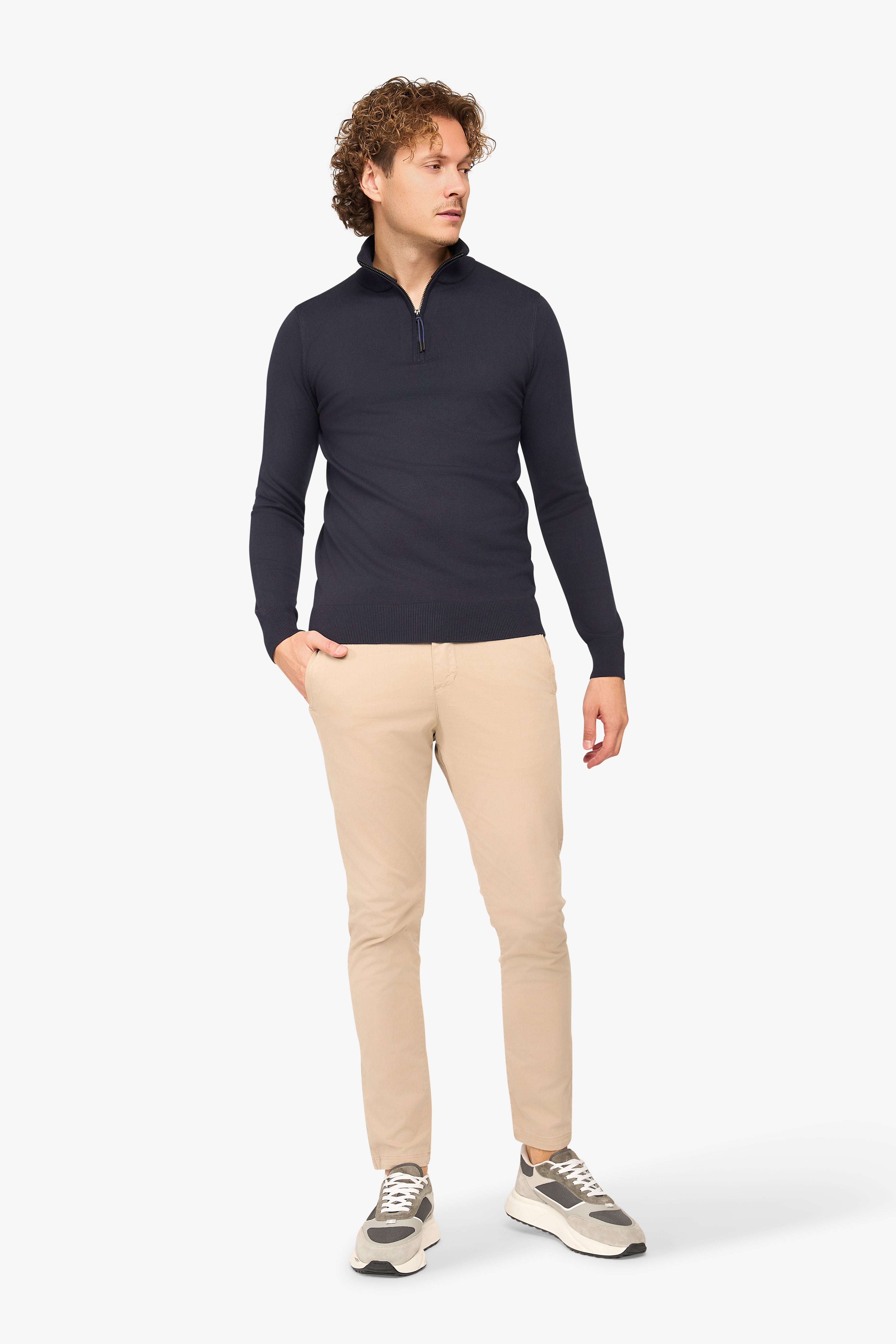 Zipper pullover Simon Dark Navy
