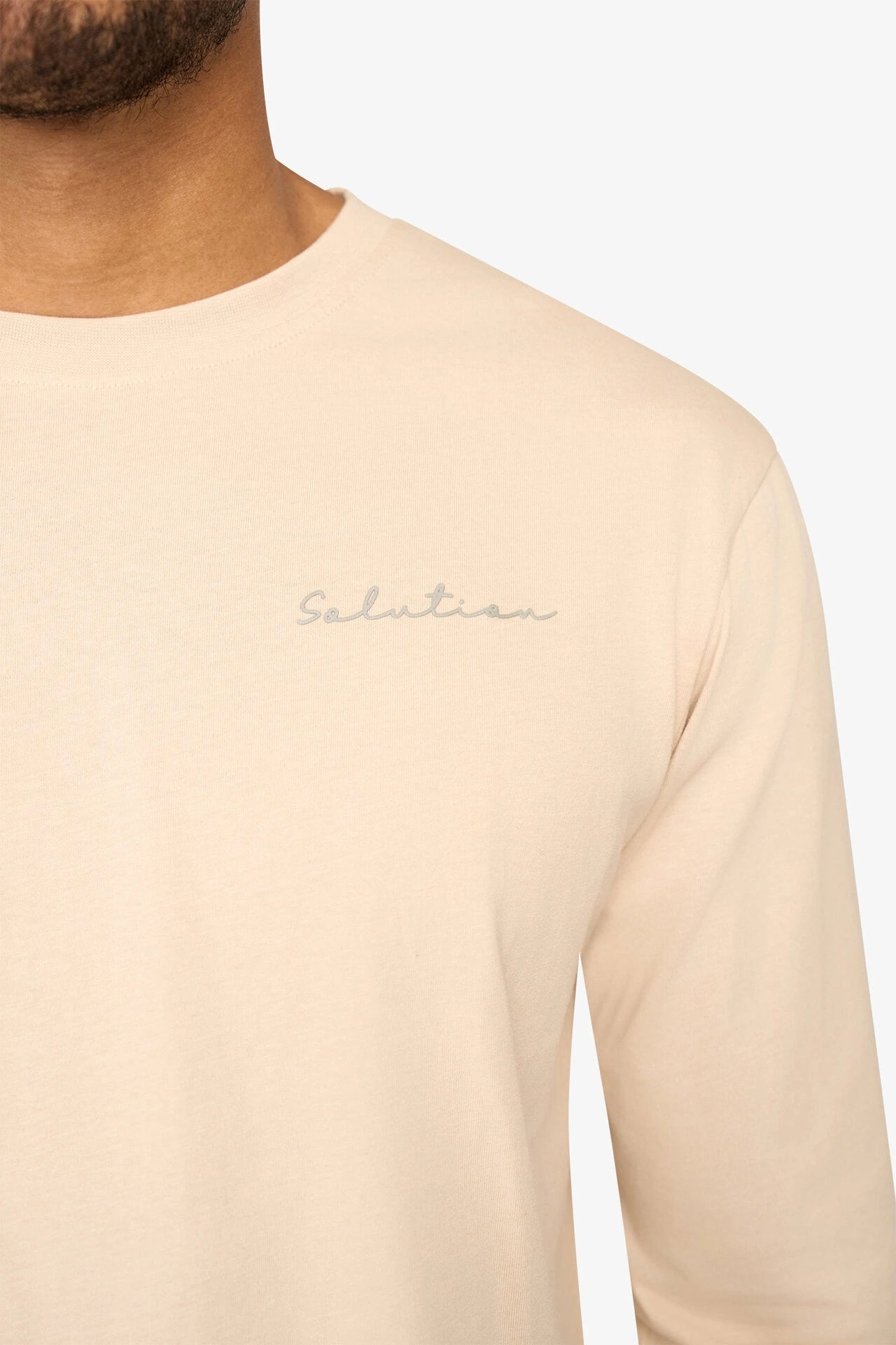 Essential Longsleeve T-Shirt Beige