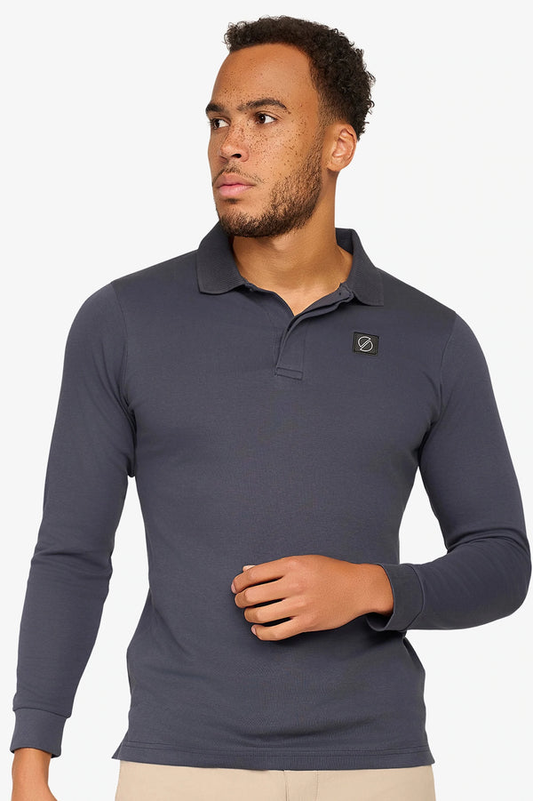 Uptown Longsleeve Polo Navy