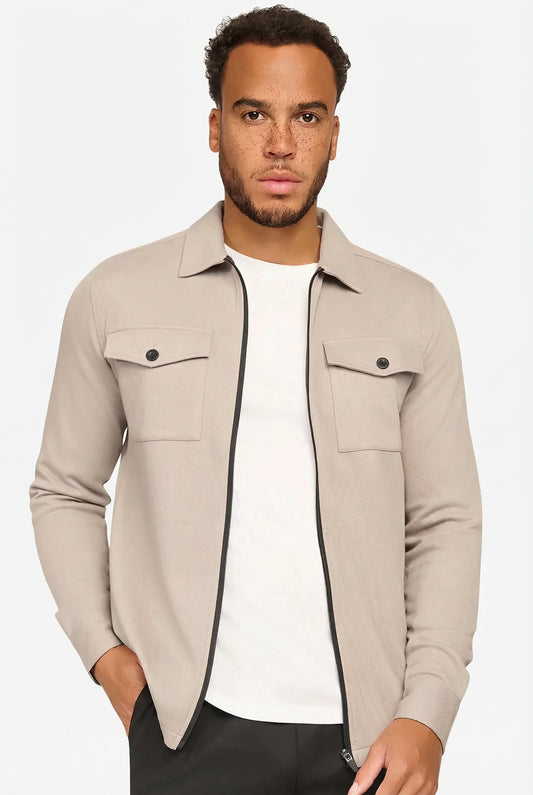 Element Zipper Overshirt Ivory