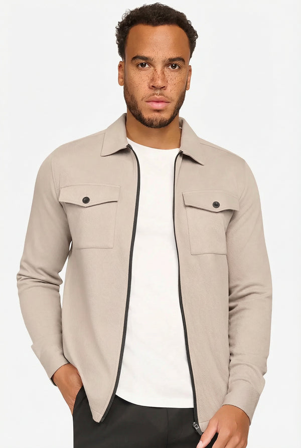 Element Zipper Overshirt Ivory