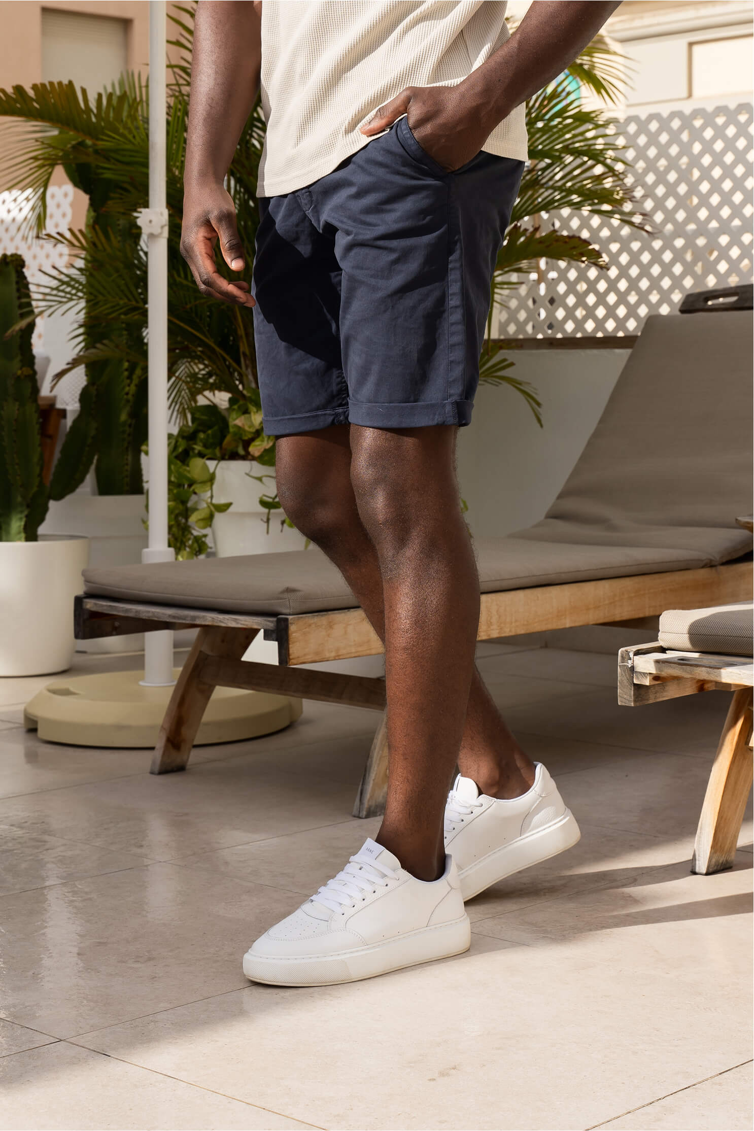 Chino Short Sulta Navy - Outlet
