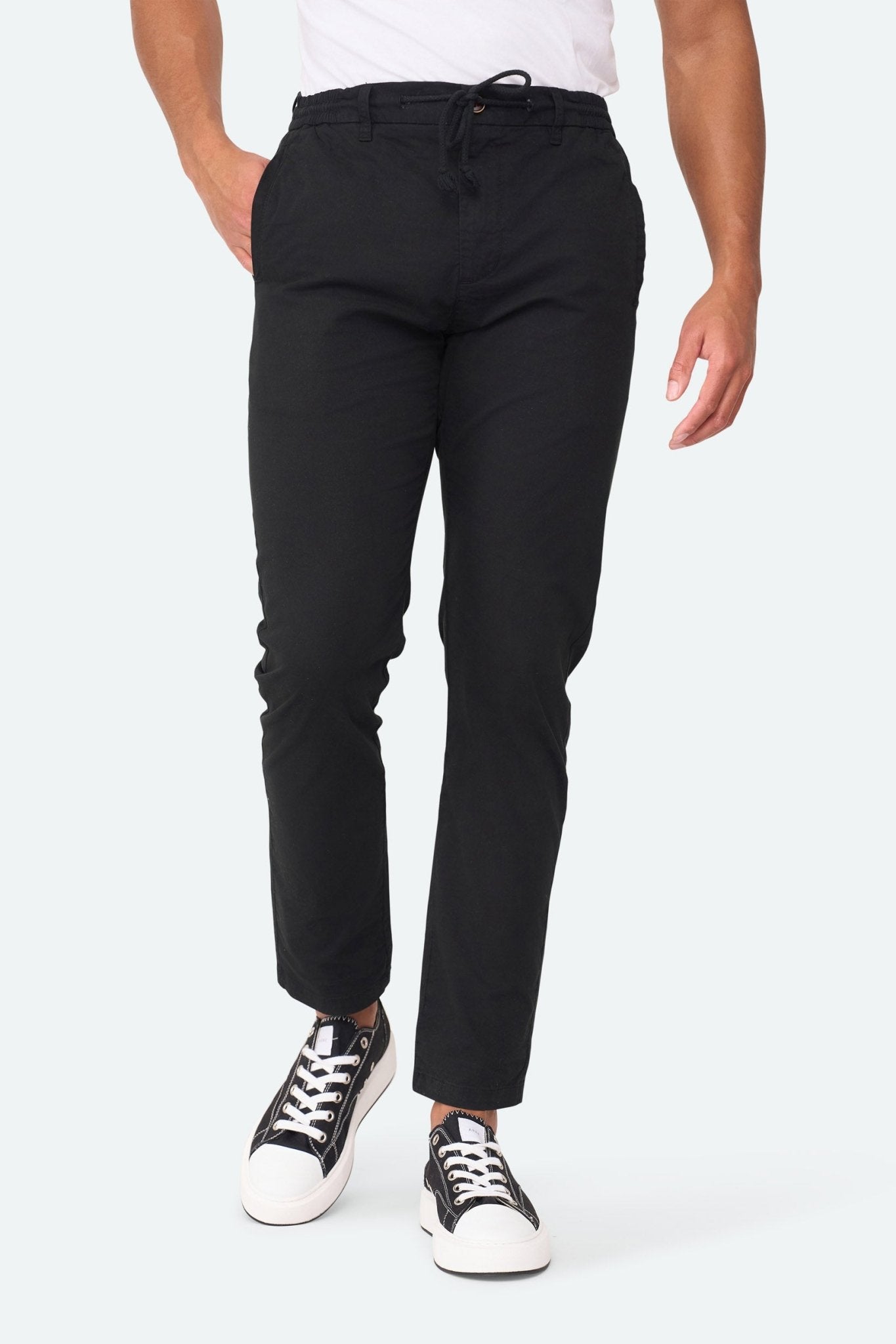 Cotton Chino Pant Prime Black - Solution Clothing