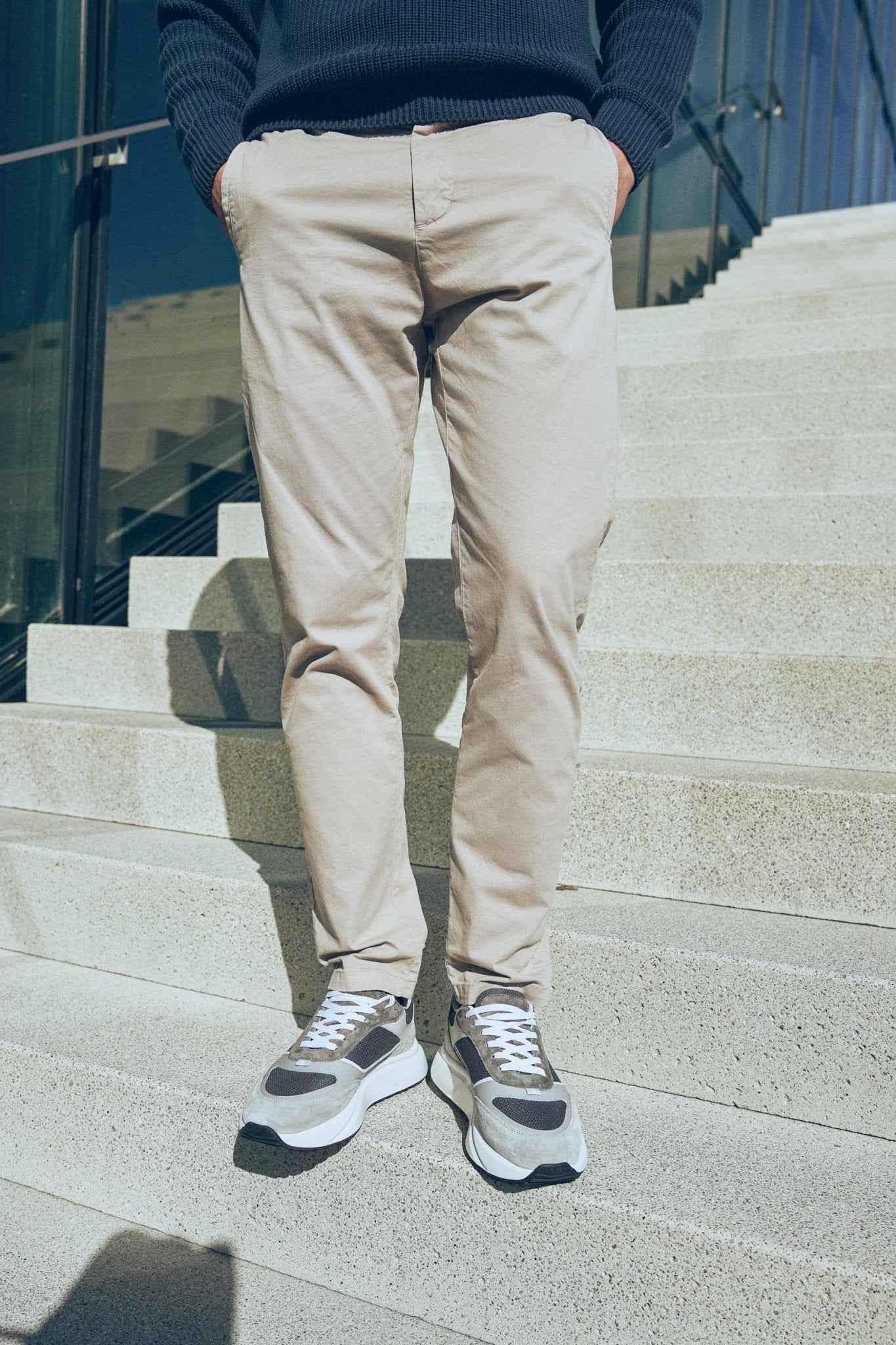 Cotton Chino Pant Prime Sand - Solution Clothing