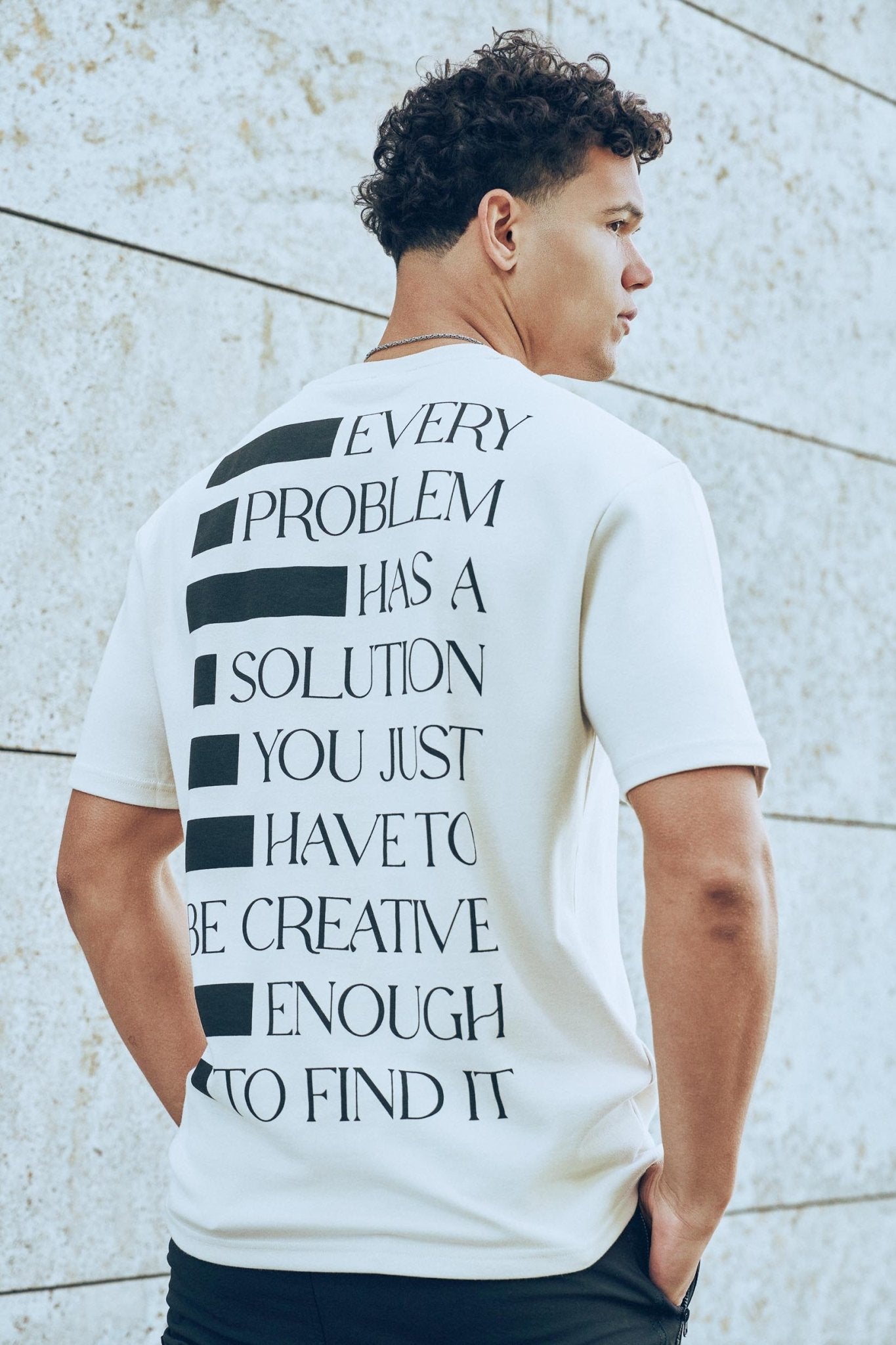 Creative Tee Beige - Solution Clothing