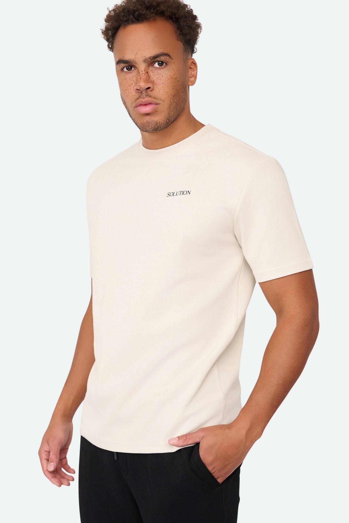 Creative Tee Beige - Solution Clothing