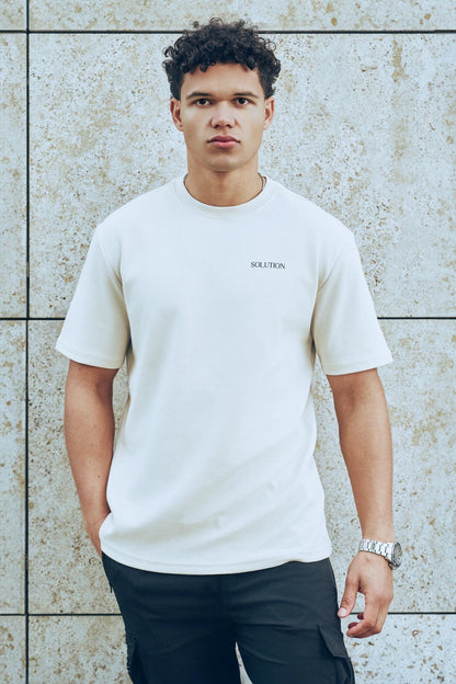 Creative Tee Beige - Solution Clothing