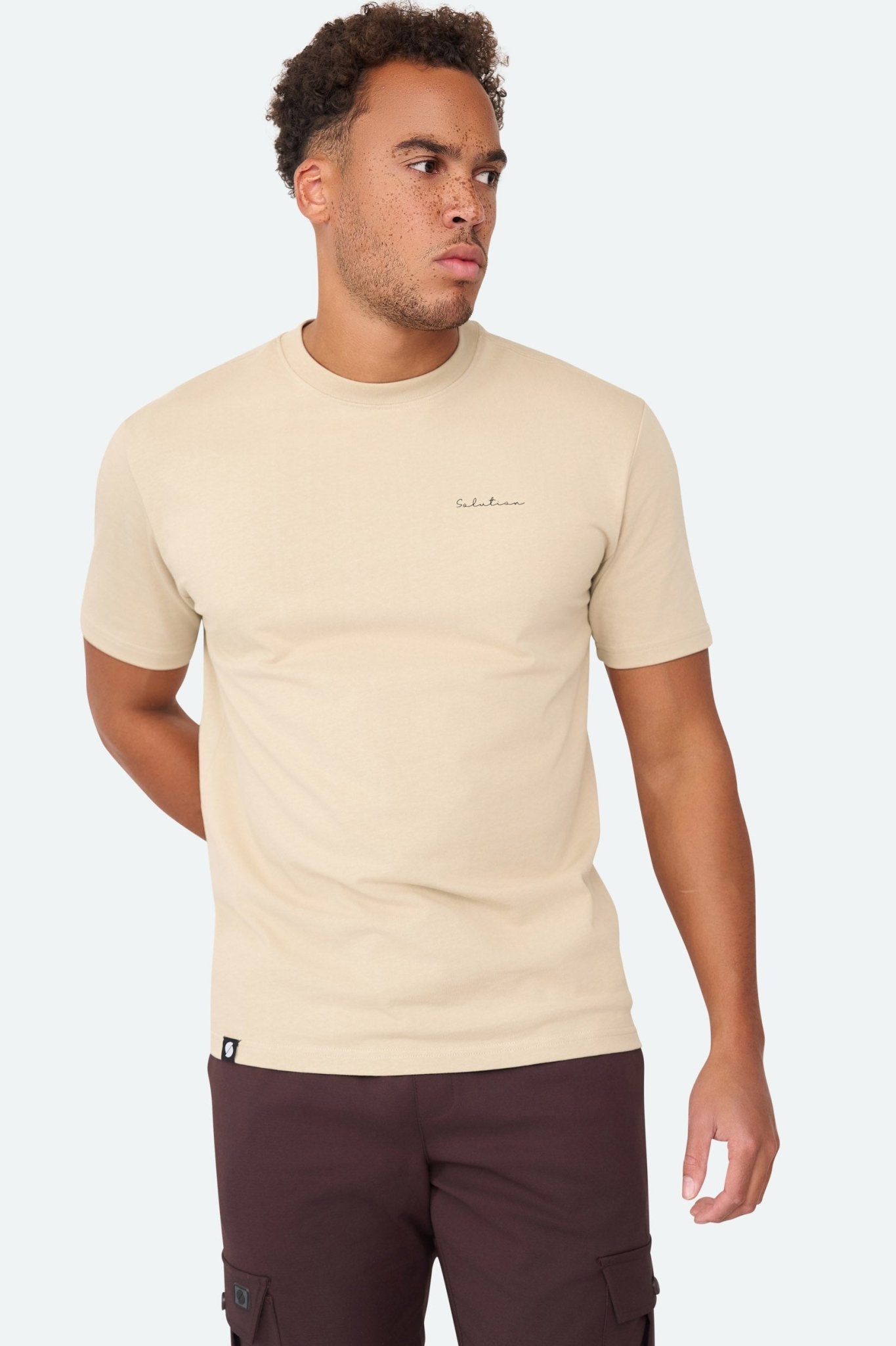 Essential Tee Khaki - Solution Clothing