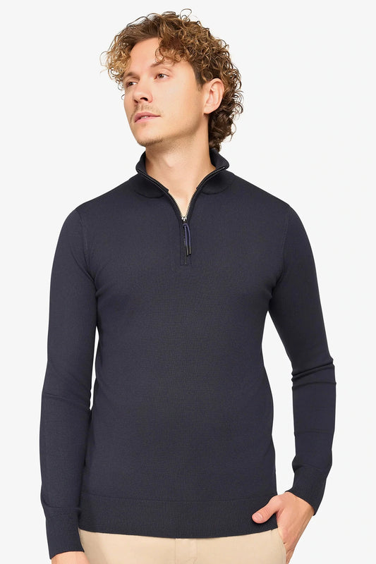 Zipper pullover Simon Dark Navy