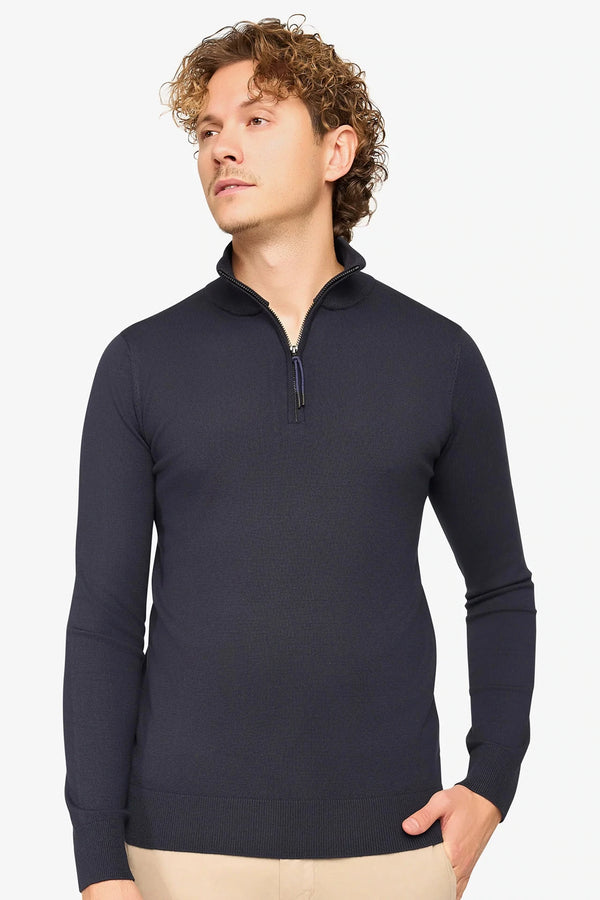 Zipper pullover Simon Dark Navy