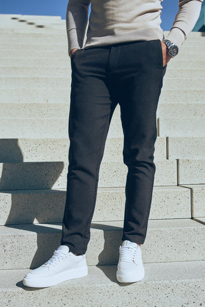 Mens Pant Crown Black - Solution Clothing