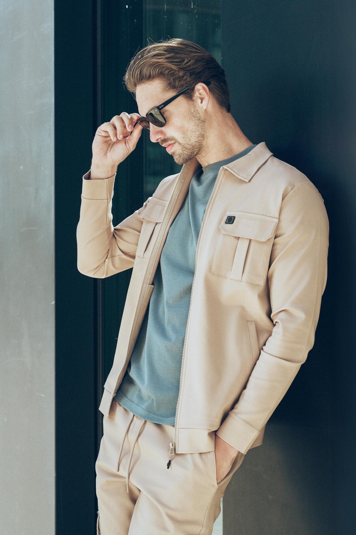 Overshirt Sjack Beige - Solution Clothing