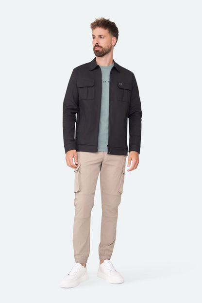 Overshirt Sjack Black - Solution Clothing