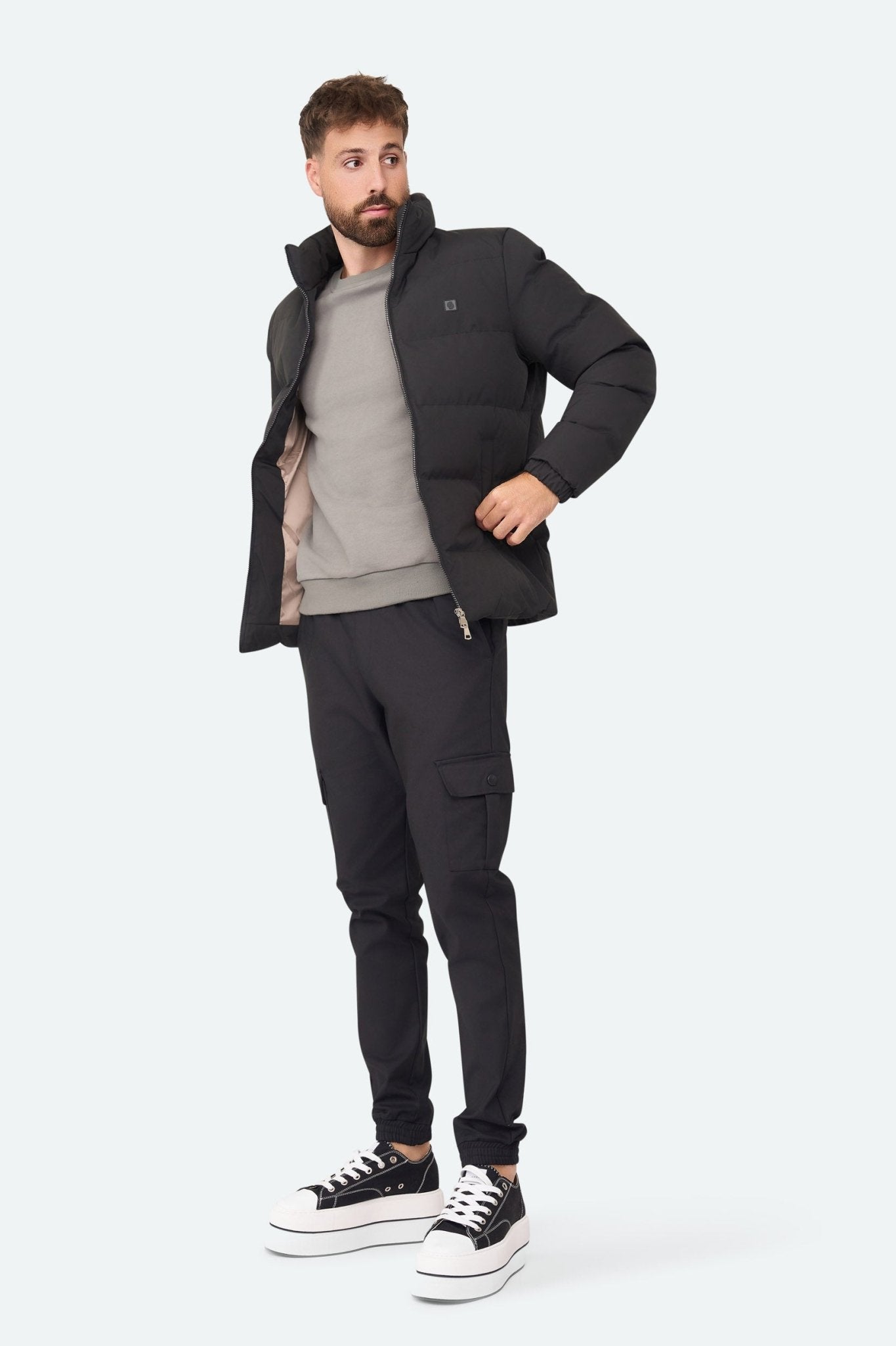 Puffer jacket Jacky Black - Solution Clothing