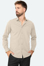 Stretch shirt Felix Brown