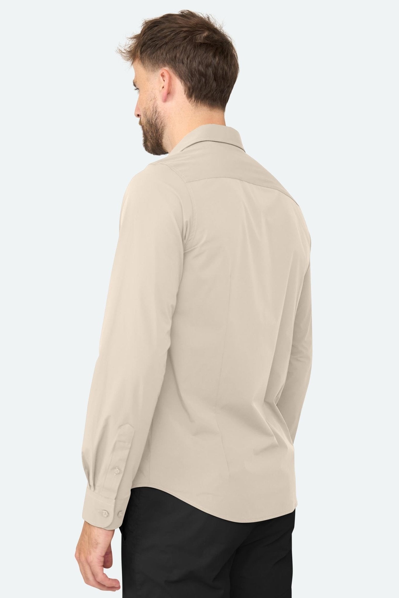 Stretch shirt Felix Beige - Solution Clothing