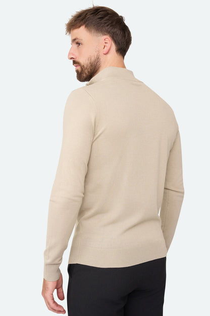 Zipper pullover Simon Beige - Solution Clothing